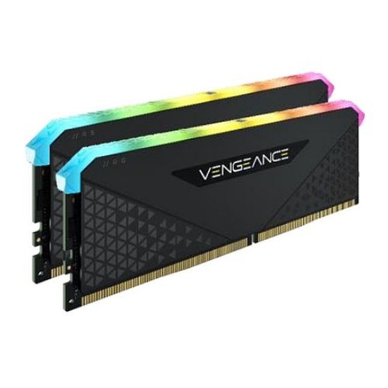 Picture of Corsair Vengeance RGB RS 32GB Memory Kit (2 x 16GB), DDR4, 3600MHz (PC4-28800), CL18, XMP 2.0, 6 LEDs, Black