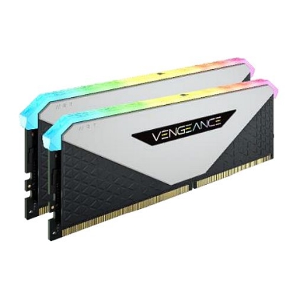 Picture of Corsair Vengeance RGB RT 32GB Memory Kit (2 x 16GB), DDR4, 3600MHz (PC4-28800), CL18, 10 LEDs, AMD Optimised, White