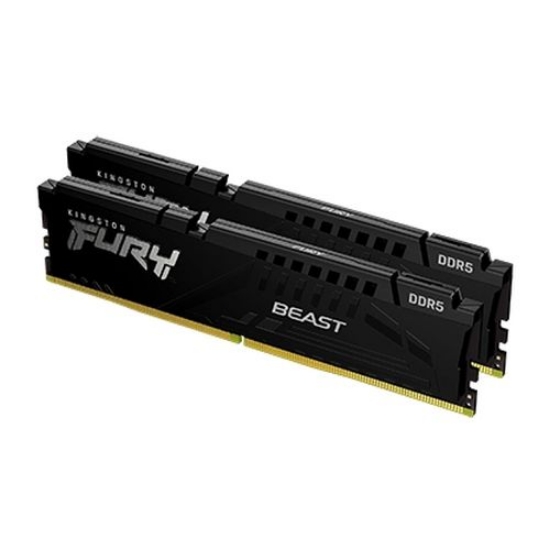 Picture of Kingston Fury Beast 32GB Kit (2 x 16GB), DDR5, 4800MHz (PC5-38400), CL38, 1.1V, ECC, XMP 3.0, PMIC, DIMM Memory