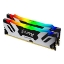 Picture of Kingston Fury Renegade RGB 32GB Kit (2 x 16GB), DDR5, 7600MHz, CL38, 1.45V, ECC, XMP 3.0, PMIC, DIMM Memory, Black/Silver