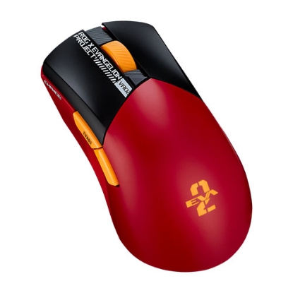 Picture of Asus ROG Gladius III EVA-02 Wireless/Bluetooth/USB Aimpoint Gaming Mouse, 36000 DPI, Swappable Switches, 0 Click Latency, Mouse Grip Tape