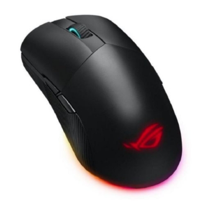 Picture of Asus ROG Pugio II Wired/Wireless/Bluetooth Optical Gaming Mouse, 100 - 16000 DPI, Omron Switches, Ambidextrous, RGB Lighting