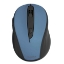Picture of Hama MC-400 V2 Compact Wireless Optical Mouse, 6 Buttons, 800-1600 DPI, Black/Blue