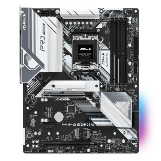 Picture of Asrock B650 PRO RS, AMD B650, AM5, ATX, 4 DDR5, HDMI, DP, 2.5G LAN, PCIe4, RGB, 3x M.2