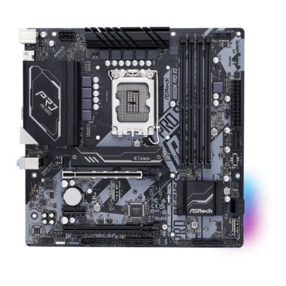 Picture of Asrock B660M PRO RS, Intel B660, 1700, Micro ATX, 4 DDR4, HDMI, DP, PCIe4, RGB, 2x M.2