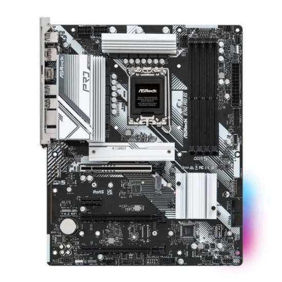 Picture of Asrock B760 PRO RS, Intel B760, 1700, ATX, 4 DDR5, HDMI, DP, eDP, 2.5G LAN, PCIe5, 3x M.2, RGB