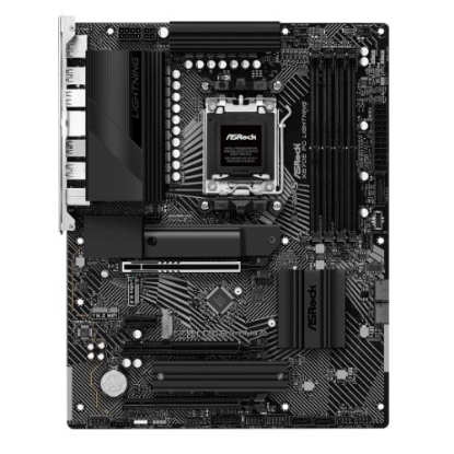 Picture of Asrock X670E PG LIGHTNING, AMD X670, AM5, ATX, 4 DDR5, HDMI, DP, 2.5G LAN, PCIe5, 4x M.2