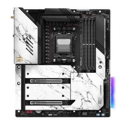 Picture of Asrock X670E TAICHI CARRARA, AMD X670, AM5, EATX, 4 DDR5, HDMI, 2 USB4, Wi-Fi 6E, 2.5G LAN, PD 3.0 27W, PCIe5, RGB, 4x M.2, 12cm Carrara Fan