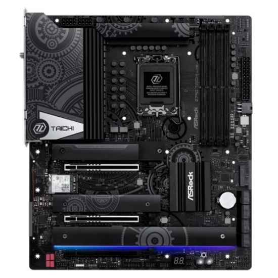 Picture of Asrock Z790 TAICHI LITE, Intel Z790, 1700, EATX, 4 DDR5, HDMI, 2 Thunderbolt, Wi-Fi 6E, 2.5G & GB LAN, PCIe5, RGB, 5x M.2