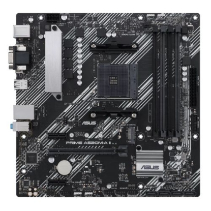 Picture of Asus PRIME A520M-A II/CSM - Corporate Stable Model, AMD A520, AM4, Micro ATX, 4 DDR4, VGA, HDMI, DP, M.2