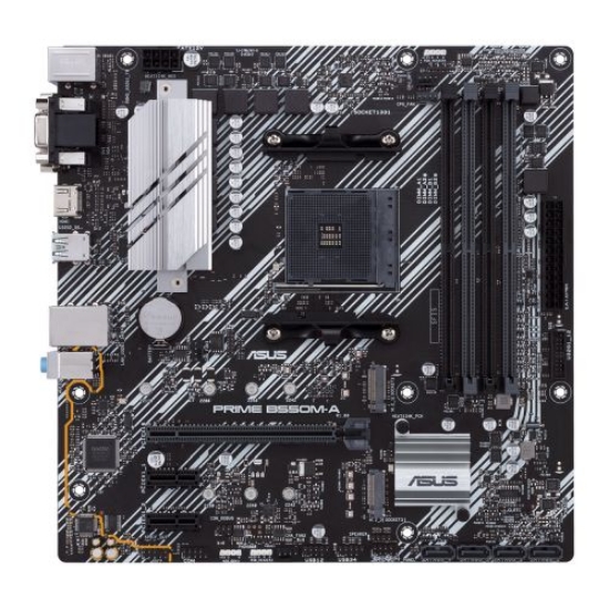 Picture of Asus PRIME B550M-A/CSM - Corporate Stable Model, AMD B550, AM4, Micro ATX, 4 DDR4, VGA, DVI, HDMI, PCIe4, 2x M.2