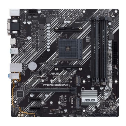 Picture of Asus PRIME B550M-K, AMD B550, AM4, Micro ATX, 4 DDR4, VGA, DVI, HDMI, PCIe4, M.2