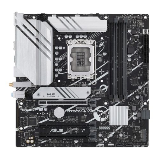 Picture of Asus PRIME B760M-A WIFI D4, Intel B760, 1700, Micro ATX, 4 DDR4, 2 HDMI, DP, Wi-Fi 6, 2.5G LAN, PCIe4, 2x M.2