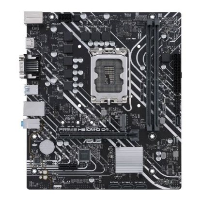 Picture of Asus PRIME H610M-D D4, Intel H610, 1700, Micro ATX, 2 DDR4, VGA, HDMI, PCIe4, 1x M.2