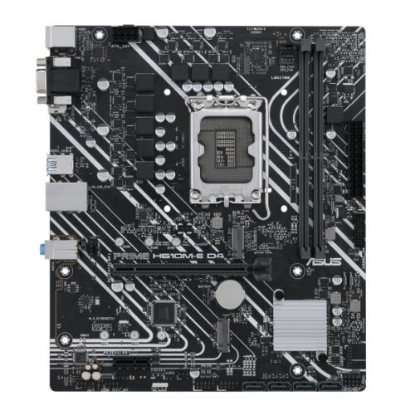 Picture of Asus PRIME H610M-E D4, Intel H610, 1700, Micro ATX, 2 DDR4, VGA, HDMI, DP, PCIe4, 2x M.2