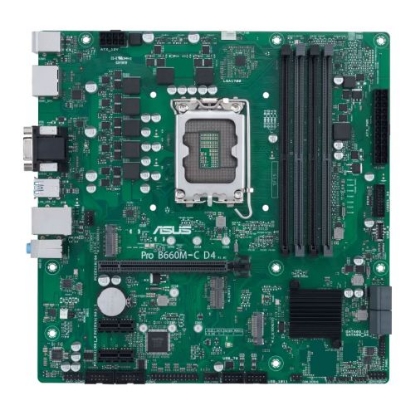 Picture of Asus PRO B660M-C D4-CSM - Corporate Stable Model, Intel B660, 1700, Micro ATX, 4 DDR4, VGA, HDMI, 2 DP, PCIe4, 2x M.2