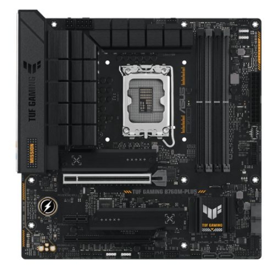 Picture of Asus TUF GAMING B760M-PLUS, Intel B760, 1700, Micro ATX, 4 DDR5, HDMI, DP, 2.5G LAN, PCIe5, 2x M.2