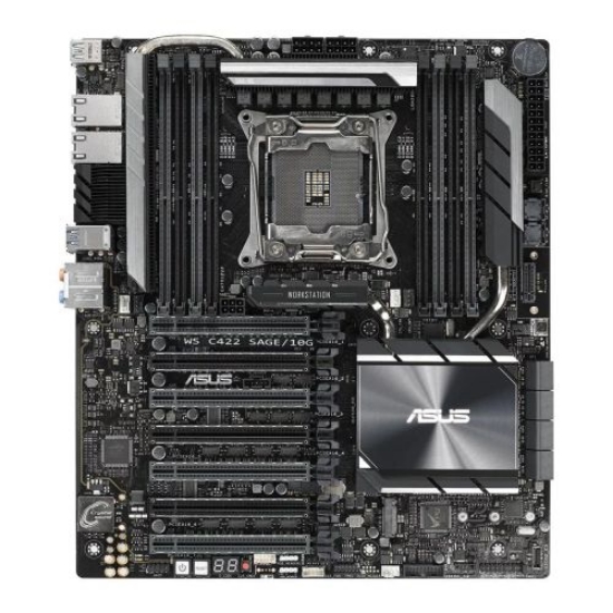 Picture of Asus WS C422 SAGE/10G, Workstation, Intel C422, 2066, CEB, SLI/XFire, Dual 10G LAN, VRM Heatsink, M.2