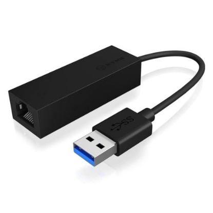 Picture of Icy Box USB 3.0 Type-A to Gigabit Ethernet Adapter,  EMI Shielding