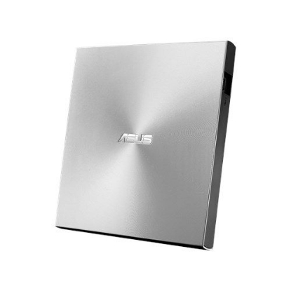 Picture of Asus (ZenDrive U9M) External Slimline DVD Re-Writer, USB-A / USB-C, 8x, Black, M-Disc Support, Cyberlink Power2Go 8, Silver