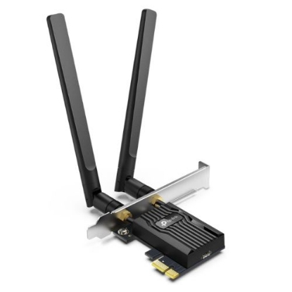 Picture of TP-LINK (Archer TX55E) AX3000 Dual Band Wi-Fi 6 PCI Express Adapter, Bluetooth 5.2, WPA3