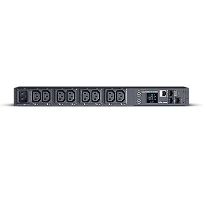 Picture of CyberPower PDU41005 Switched Power Distribution Unit, 1U Rackmount, 1x IEC C20 Input, 8 Outlets, Real-Time Local/Remote Monitoring & Switching, LCD Display
