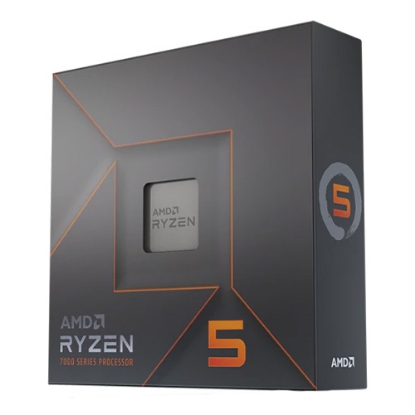 Picture of AMD Ryzen 5 7600X CPU, AM5, 4.7GHz (5.3 Turbo), 6-Core, 105W (142W Turbo), 38MB Cache, 5nm, 7th Gen, Radeon Graphics, NO HEATSINK/FAN