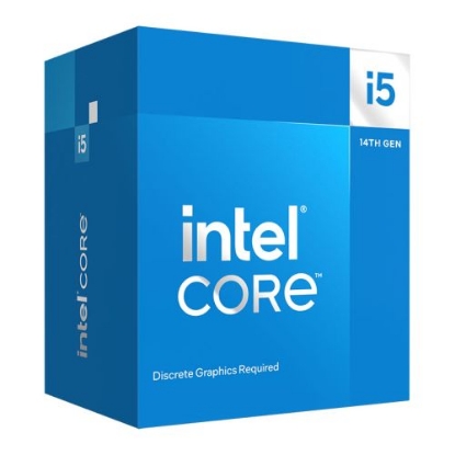 Picture of Intel Core i5-14400F CPU, 1700, Up to 4.7GHz, 10-Core, 65W (148W Turbo), 10nm, 20MB Cache, Raptor Lake Refresh, No Graphics