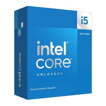 Picture of Intel Core i5-14600KF, CPU, 1700, 3.5 GHz (5.3 Turbo), 14-Core, 125W (181W Turbo), 10nm, 24MB Cache, Overclockable, Raptor Lake Refresh, No Graphics, NO HEATSINK/FAN