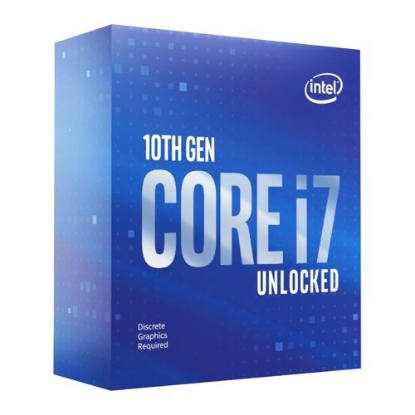 Picture of Intel Core I7-10700KF CPU, 1200, 3.8 GHz (5.1 Turbo), 8-Core, 125W, 14nm, 16MB Cache, Overclockable, No Graphics, Comet Lake, NO HEATSINK/FAN