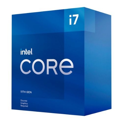 Picture of Intel Core i7-11700F CPU, 1200, 2.5 GHz (4.9 Turbo), 8-Core, 65W, 14nm, 16MB Cache, Rocket Lake, No Graphics