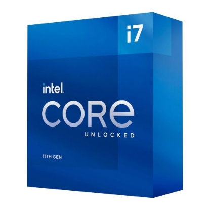 Picture of Intel Core i7-11700K CPU, 1200, 3.6 GHz (5.0 Turbo), 8-Core, 125W, 14nm, 16MB Cache, Overclockable, Rocket Lake, NO HEATSINK/FAN