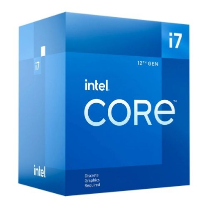 Picture of Intel Core i7-12700F CPU, 1700, 2.1 GHz (4.9 Turbo), 12-Core, 65W, 20MB Cache, Alder Lake, No Graphics