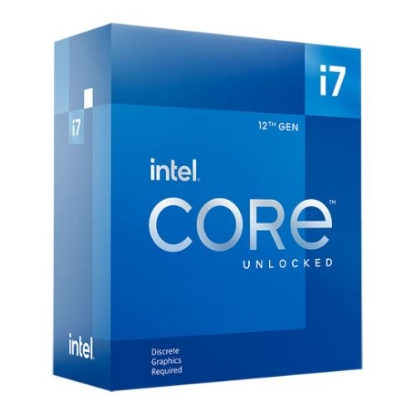 Picture of Intel Core i7-12700KF CPU, 1700, 3.6 GHz (5.0 Turbo), 12-Core, 125W (190W Turbo), 10nm, 25MB Cache, Alder Lake, Overclockable, No Graphics, NO HEATSINK/FAN