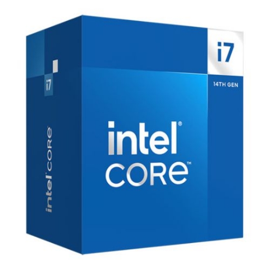 Picture of Intel Core i7-14700 CPU, 1700, Up to 5.4GHz, 20-Core, 65W (219W Turbo), 10nm, 33MB Cache, Raptor Lake Refresh