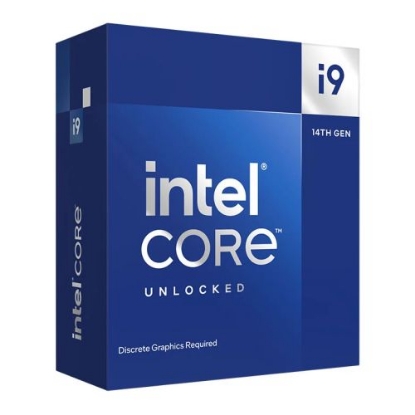 Picture of Intel Core i9-14900KF CPU, 1700, 3.2 GHz (6.0 Turbo), 24-Core, 125W (253W Turbo), 10nm, 36MB Cache, Overclockable, Raptor Lake Refresh, No Graphics, NO HEATSINK/FAN