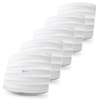 Picture of TP-LINK (EAP245) Omada AC1750 (1300+450) Dual Band Wireless Ceiling Mount Access Point, 5 Pack, PoE, GB LAN, MU-MIMO, Free Software