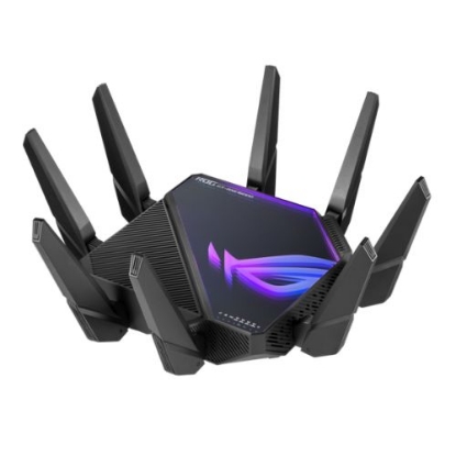 Picture of ASUS (GT-AXE16000) ROG Rapture AXE16000 Wi-Fi 6E Quad-Band Gaming Router, 6GHz Band, Dual 10G LAN, 2.5G WAN, AiMesh, VPN Fusion, RGB