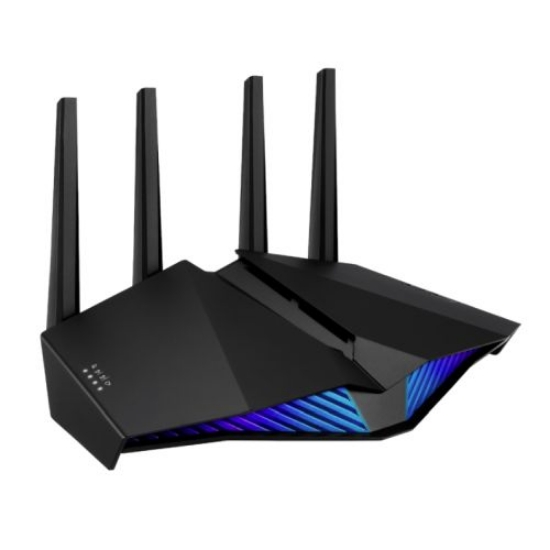 Picture of Asus (RT-AX82U) AX5400 (574+4804Mbps) Wireless Dual Band RGB Wi-Fi 6 Router, Mobile Game Mode, 802.11ax, AiMesh, Lifetime Free Internet Security