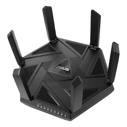 Picture of Asus (RT-AXE7800) AXE7800 Wi-Fi 6E Tri-Band Router, 6GHz Band, 2.5G WAN/LAN, USB, AiMesh, One-Tap Safe Browsing, Enhanced Security