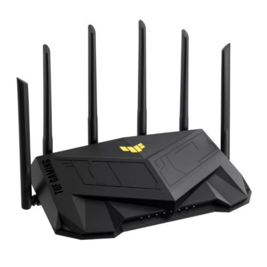 Picture of Asus (TUF-AX6000) TUF Gaming AX6000 Dual Band Wi-Fi 6 Gaming Router, Gaming Port, 2x 2.5G Ports, USB, AiMesh, AiProtection Pro, RGB