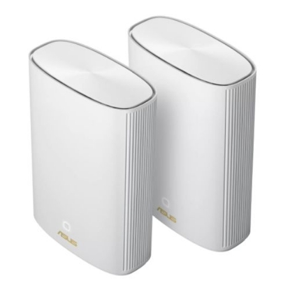 Picture of Asus (ZenWiFi AX Hybrid (XP4)) AX1800 Dual Band Mesh Wi-Fi 6 Hybrid System w/ Built-in 1300Mbps AV2 Powerline, 2 Pack, White