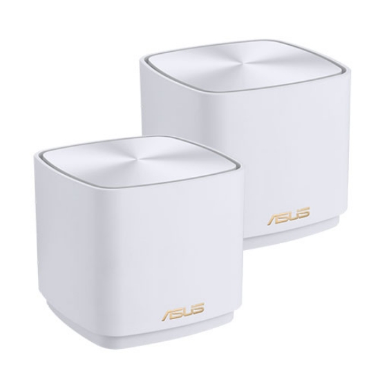 Picture of Asus (ZenWiFi XD4 Plus) AX1800 Dual Band Mesh Wi-Fi 6 System, 2 Pack, AiMesh, AiProtection, Wall Mountable, White