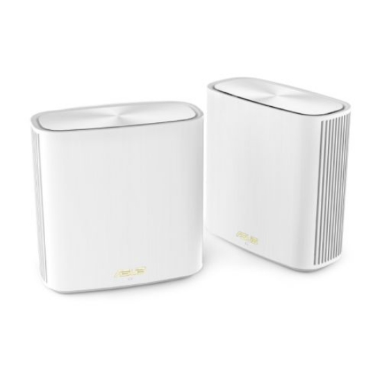 Picture of Asus (ZenWiFi XD6) AX5400 Dual-Band Wi-Fi 6 Routers, 2 Pack, 3x GB LAN, GB WAN, AiMesh Tech, Tri-Core Processor, White