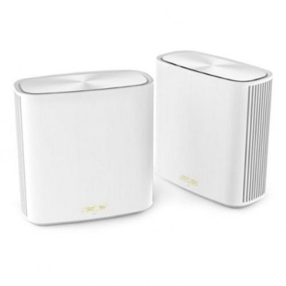 Picture of Asus (ZenWiFi XD6S) AX5400 Dual-Band Wi-Fi 6 Routers, 2 Pack, 1x GB LAN, GB WAN, AiMesh Tech, Tri-Core Processor, White