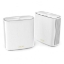 Picture of Asus (ZenWiFi XD6S) AX5400 Dual-Band Wi-Fi 6 Routers, 2 Pack, 1x GB LAN, GB WAN, AiMesh Tech, Tri-Core Processor, White