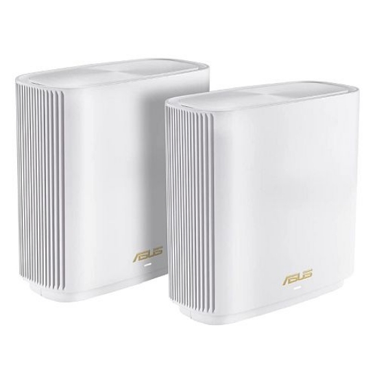 Picture of Asus (ZenWiFi XT9) AX7800 Tri-Band Wi-Fi 6 Mesh System, 2 Pack, 160MHz Bandwidth, 2.5G WAN, USB, Parental Controls, White