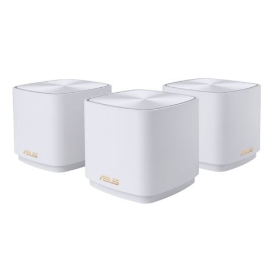 Picture of Asus AX5400 (ZenWiFi XD5) AX3000 Dual Band Mesh Wi-Fi 6 System, 3 Pack, GB LAN, GB WAN, 160MHz Bandwidth, AiMesh, AiProtection, White