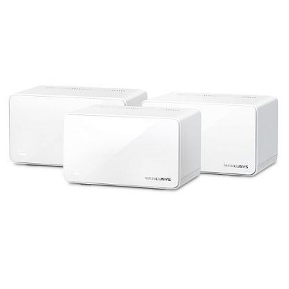 Picture of Mercusys (HALO H90X 3-Pack) AX6000 Dual Band Whole Home Mesh Wi-Fi 6 System, 2.5Gbps Multi-Gig Ports, OFDMA & MU-MIMO