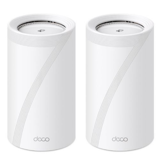 Picture of TP-LINK (DECO BE85) BE19000 Tri-Band Whole Home Mesh Wi-Fi 7 System, 2 Pack, 12-Stream, 2x 10G Ports, Multi-Link Operation, Voice Control